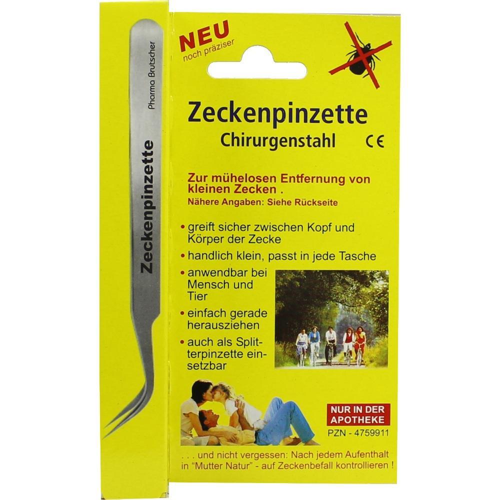 Eine Verpackung für eine Zeckenpinzette, die mühelos kleine Zecken entfernt.